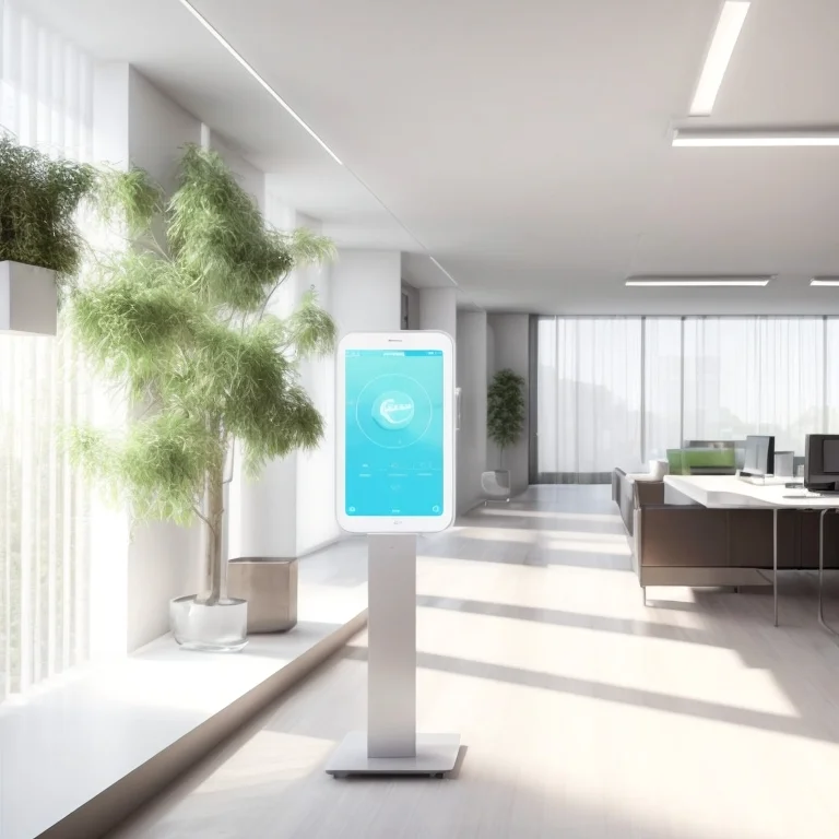 Innenansicht mit AI-Klimasteuerung von SmartAirNow